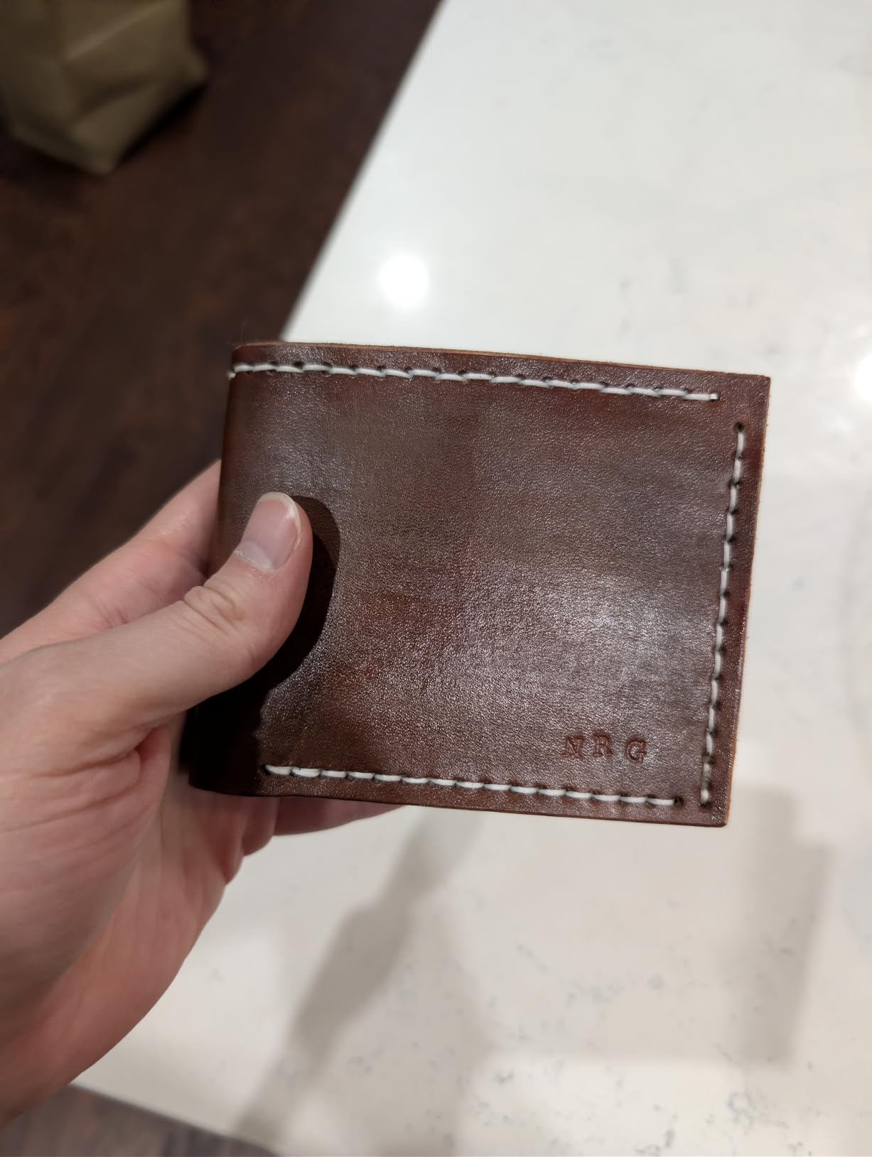 Leather Working Kit with Cowhide and Paint Set | Men's Wallet DIY Kit, Leather Crafting Tools, Hobbies for Women and Men, Art and Crafts for Adults customer photo 2