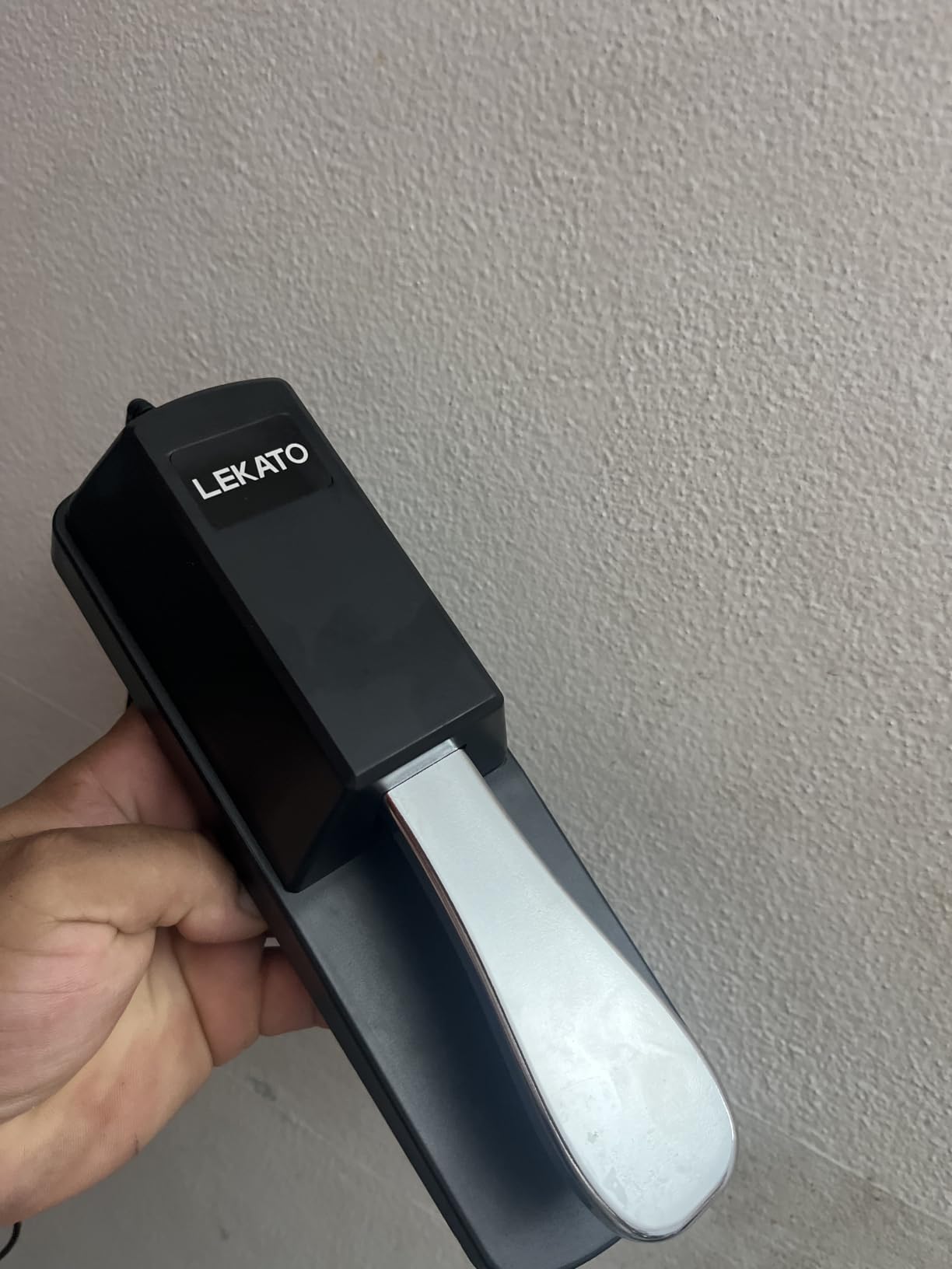 LEKATO Sustain Pedal for Keyboard, Universal Sustain Pedal with Polarity Switch, 1/4