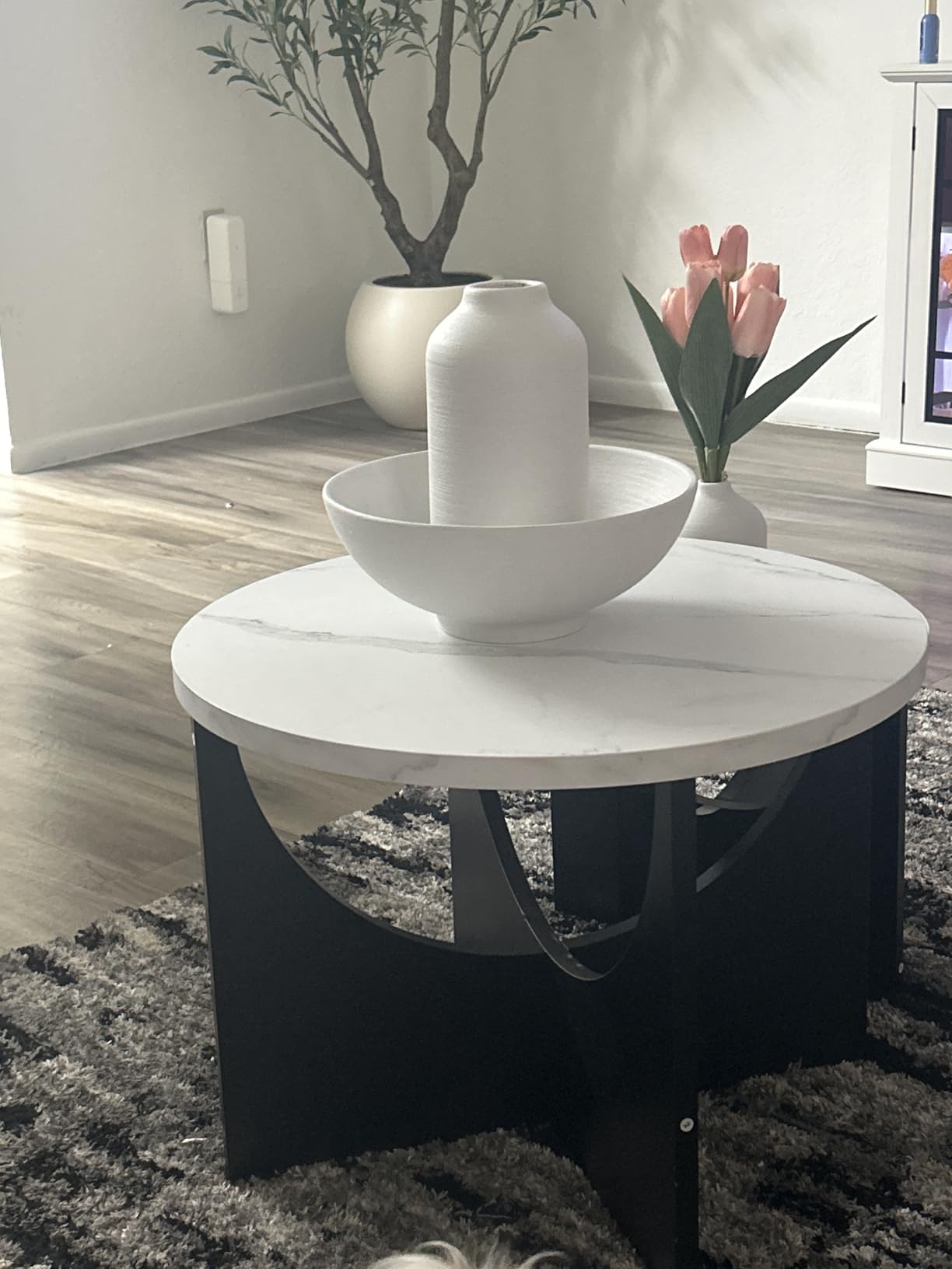 LIKIMIO Nesting Coffee Tables Set of 2, 23.6