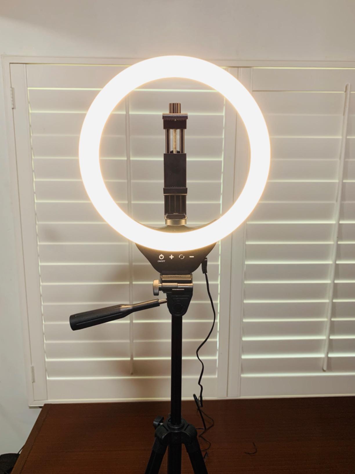 Torjim 12 Inch Video Light Kit for Creators | 30W High Brightness | Studio Lights with Tripod Stand & Phone Holder | 3000-6500K Adjustable Photography Lighting for YouTube Streaming Home Studio customer photo 2