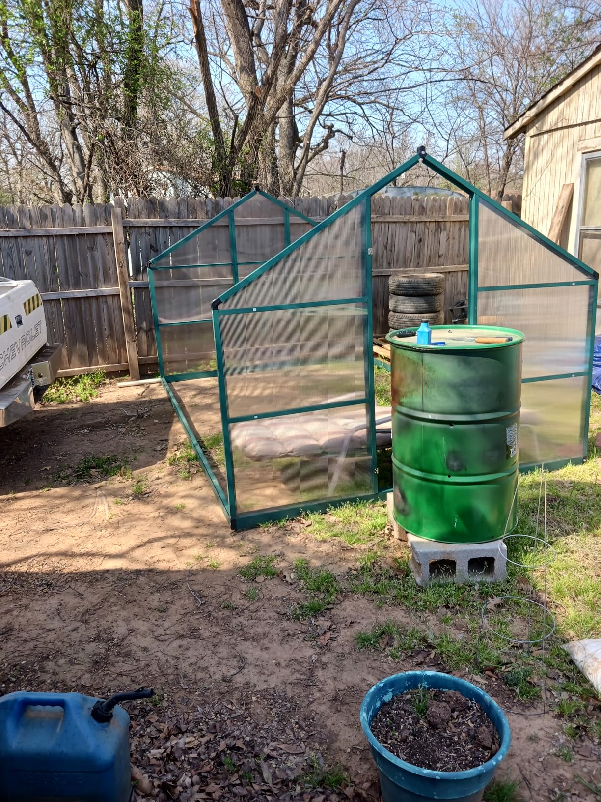 IDEALHOUSE 6×10 FT Greenhouse, Large Walk in Greenhouses for Outdoors and Garden Planting, Polycarbonate Greenhouse with Enhanced Aluminum Frame, Green Houses with Quick Setup Structure and Roof Vent customer photo 1