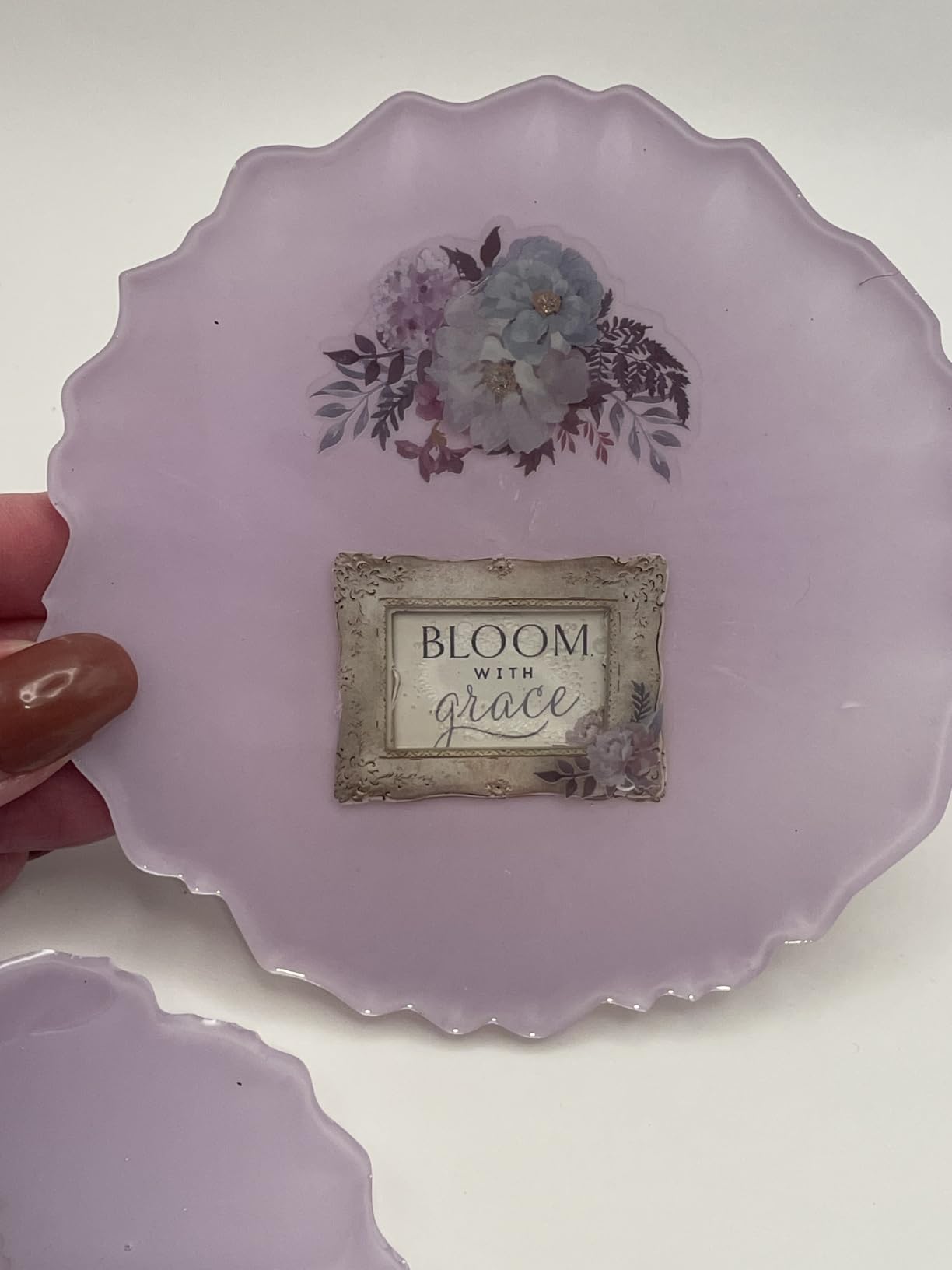 LET'S RESIN 12 Cavity Extra Deep Resin Coaster Molds, Large Silicone Molds for Resin and Flower Preservation, 4 Inches Square/Round Epoxy Coaster Molds for Cups Mats, DIY Craft customer photo 2