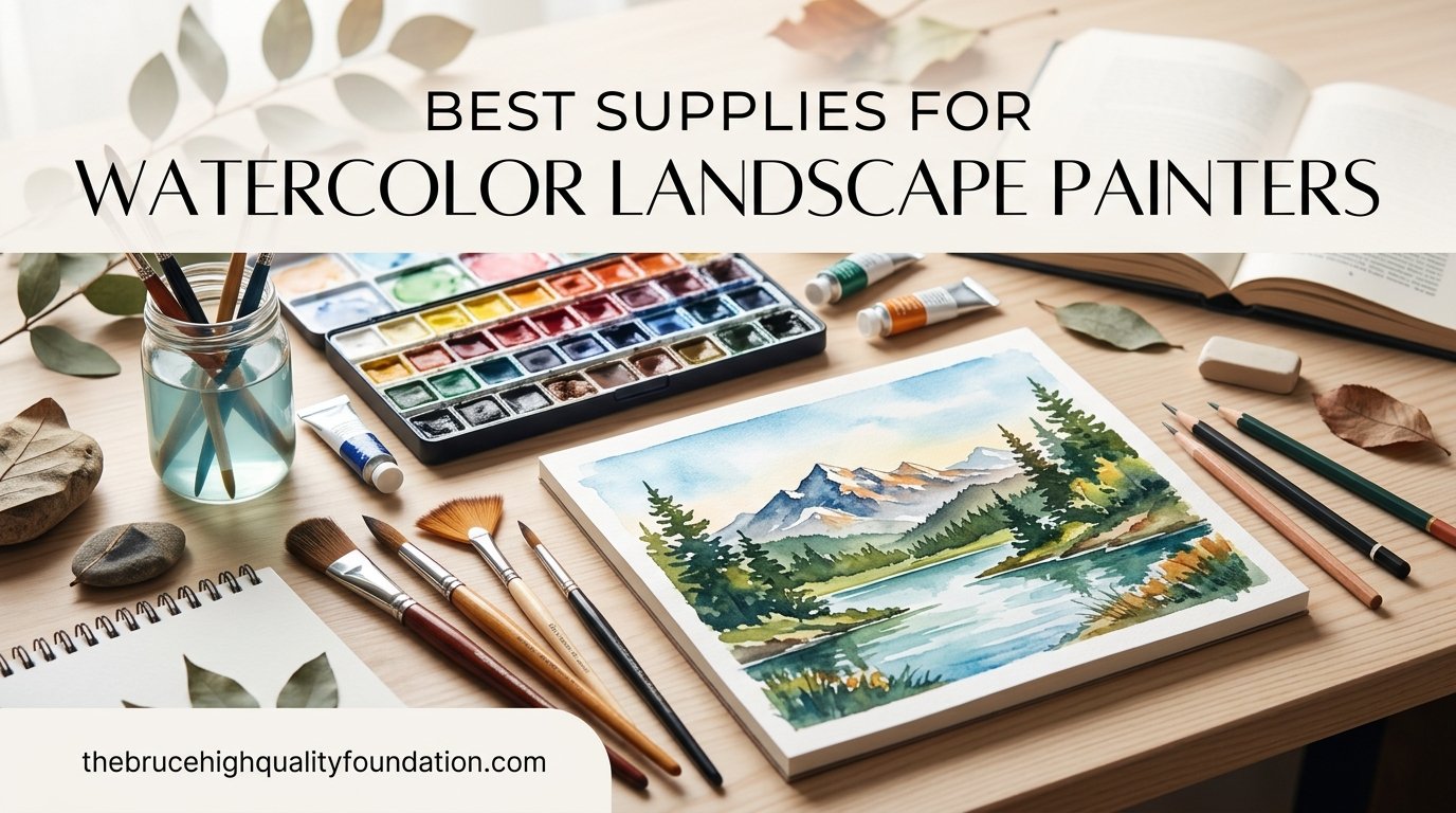 best supplies for watercolor landscape painters