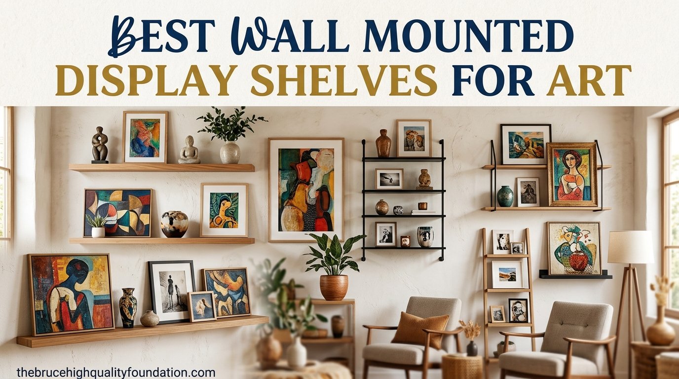 best wall mounted display shelves for art