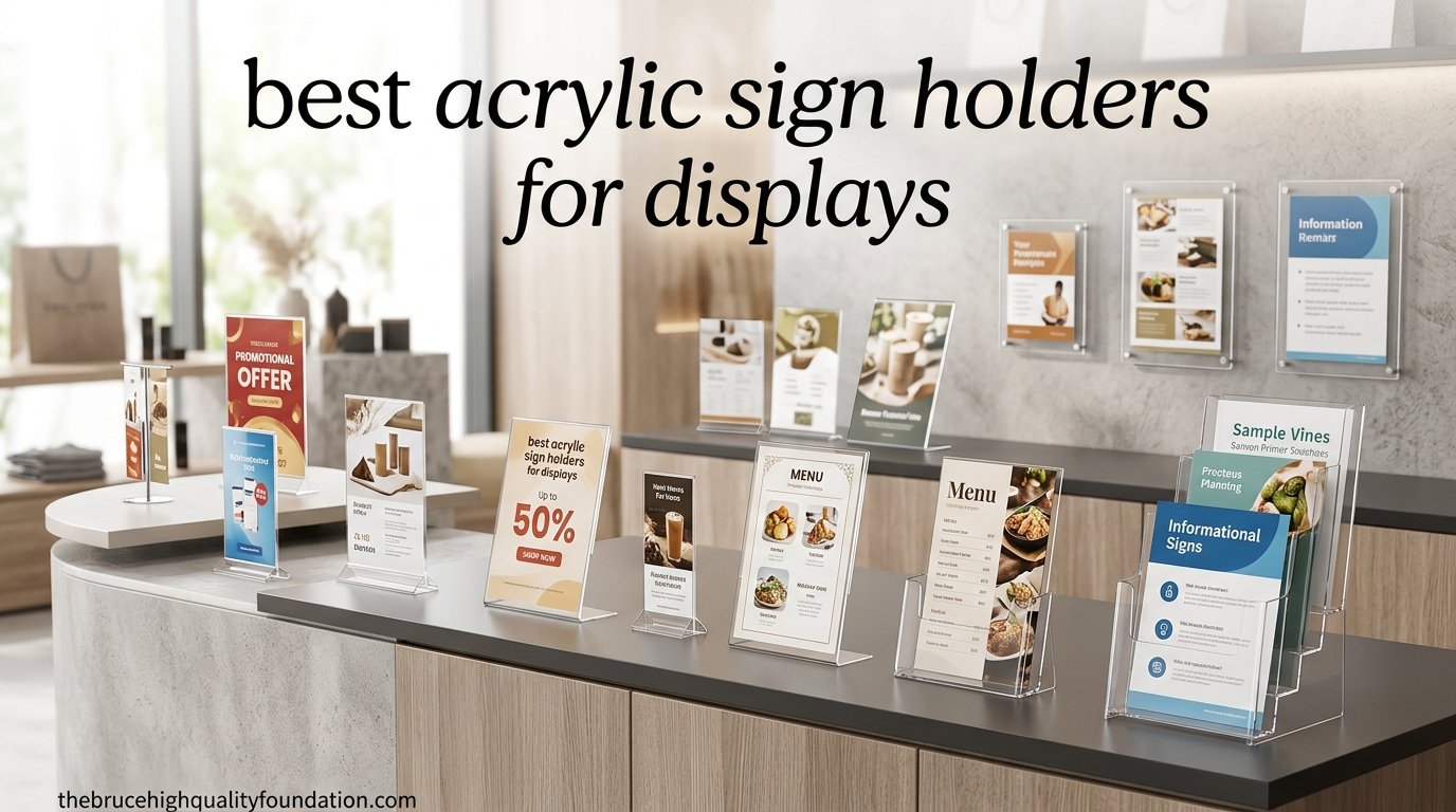 best acrylic sign holders for displays