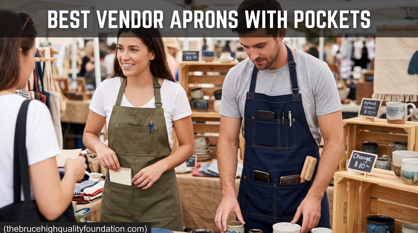 best vendor aprons with pockets