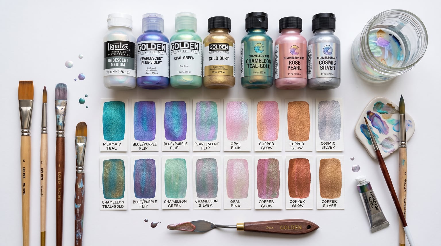 best iridescent mediums for acrylics