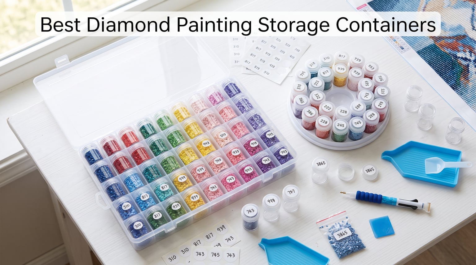 best diamond painting storage containers