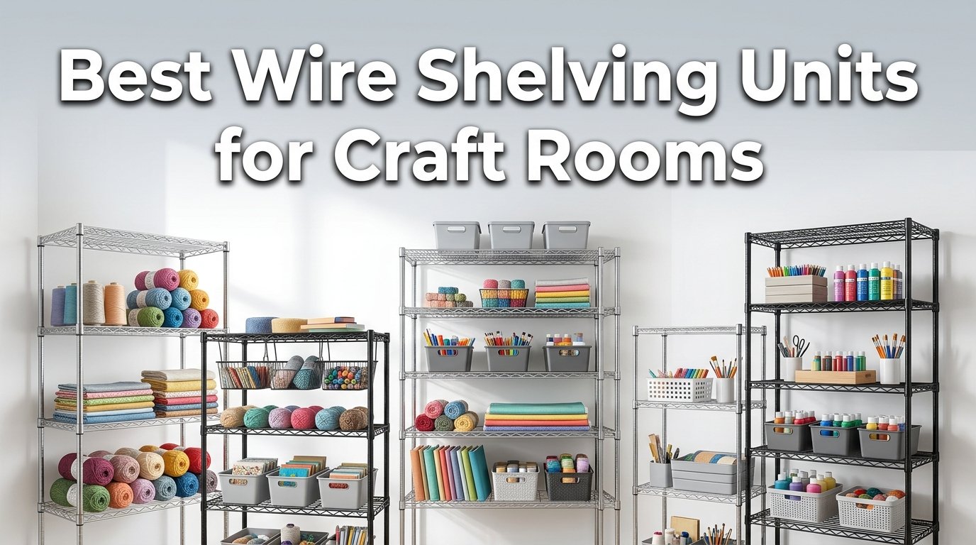 best wire shelving units for craft rooms