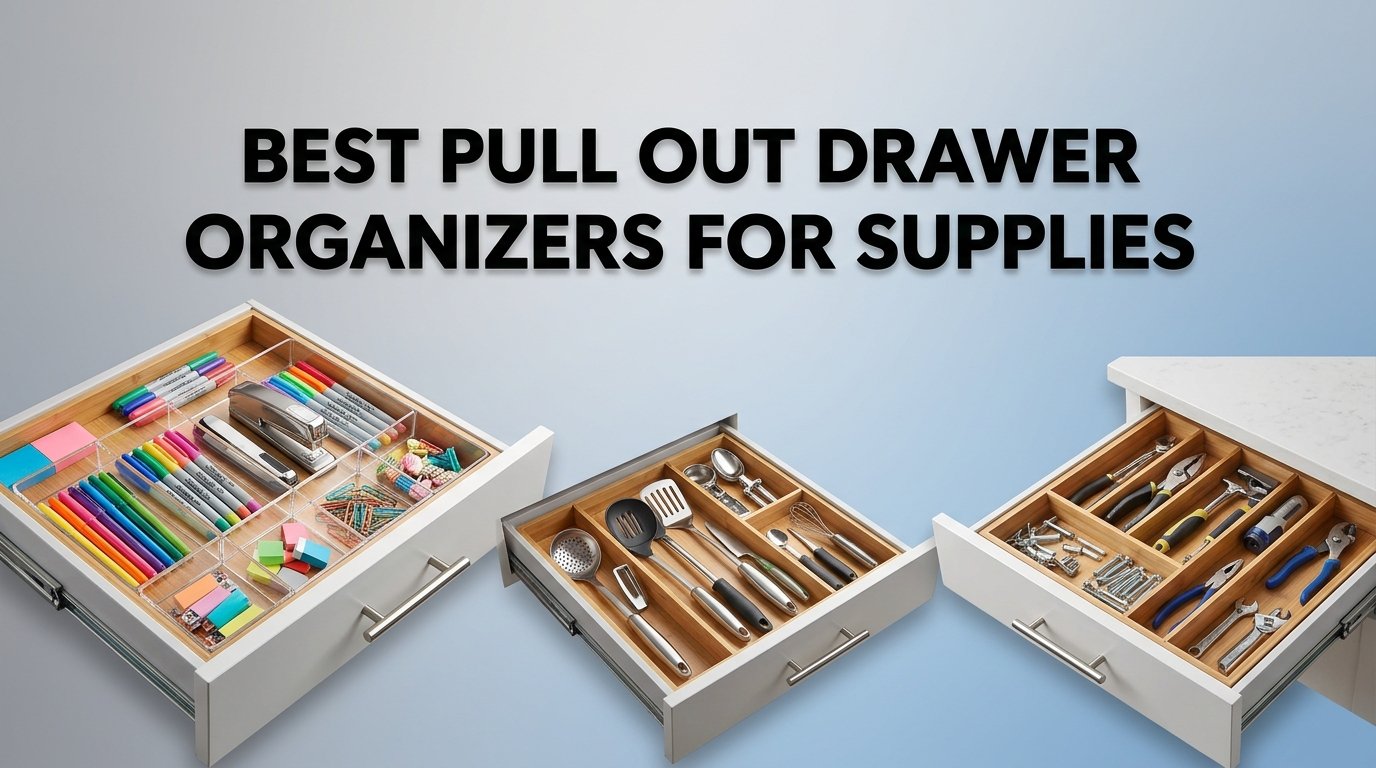 best pull out drawer organizers for supplies