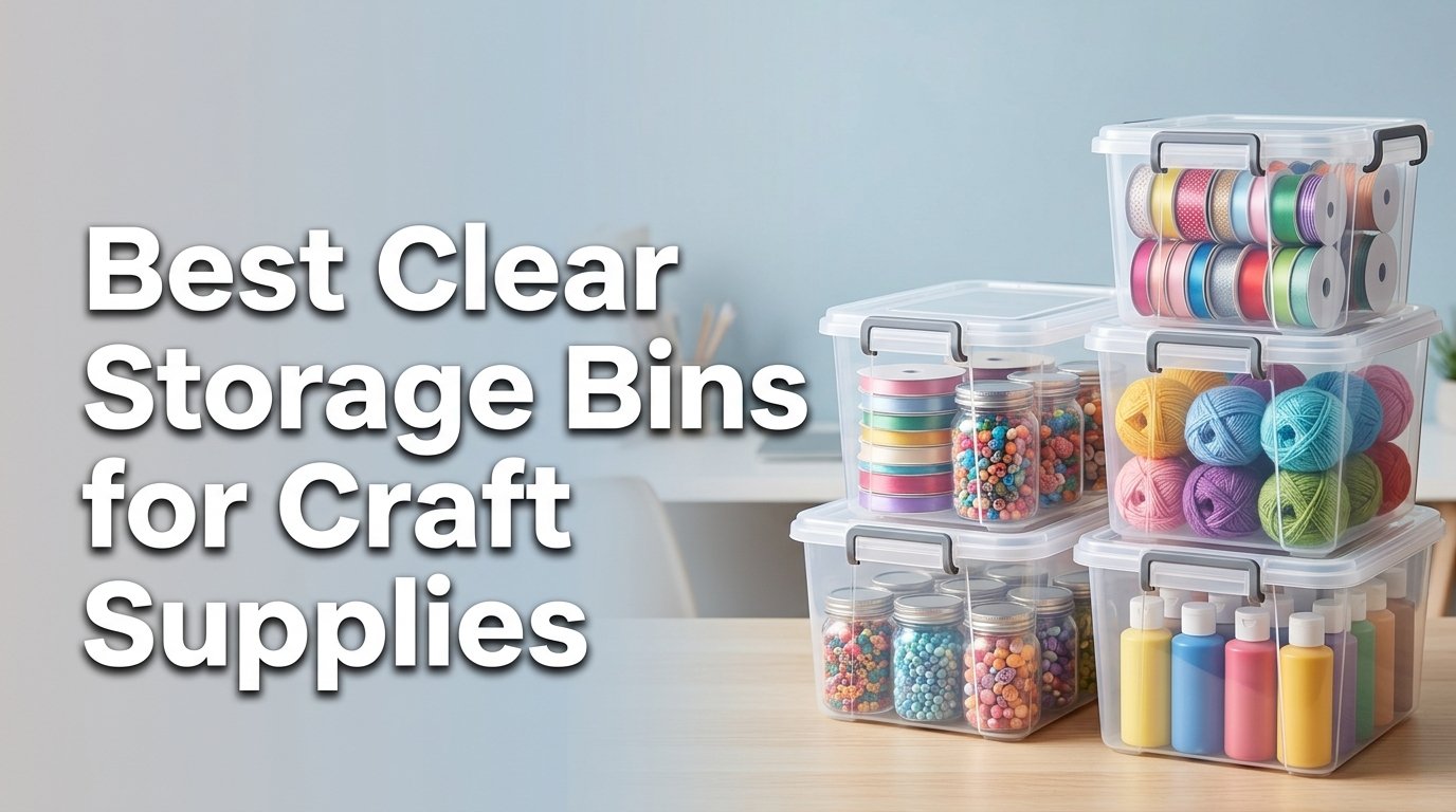 best clear storage bins for craft supplies
