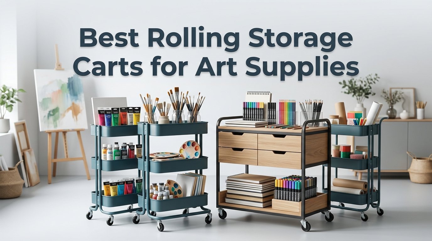 best rolling storage carts for art supplies