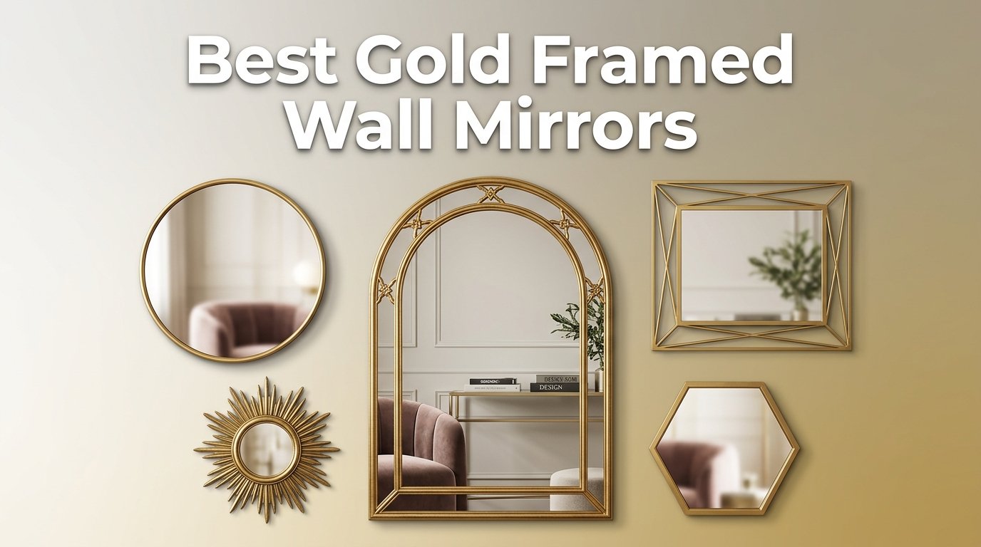 best gold framed wall mirrors