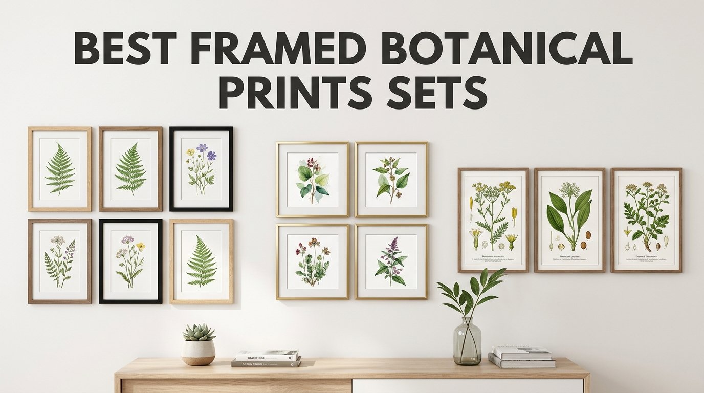 best framed botanical prints sets