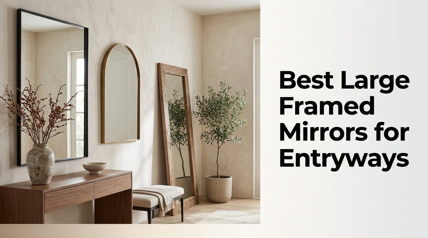 best large framed mirrors for entryways