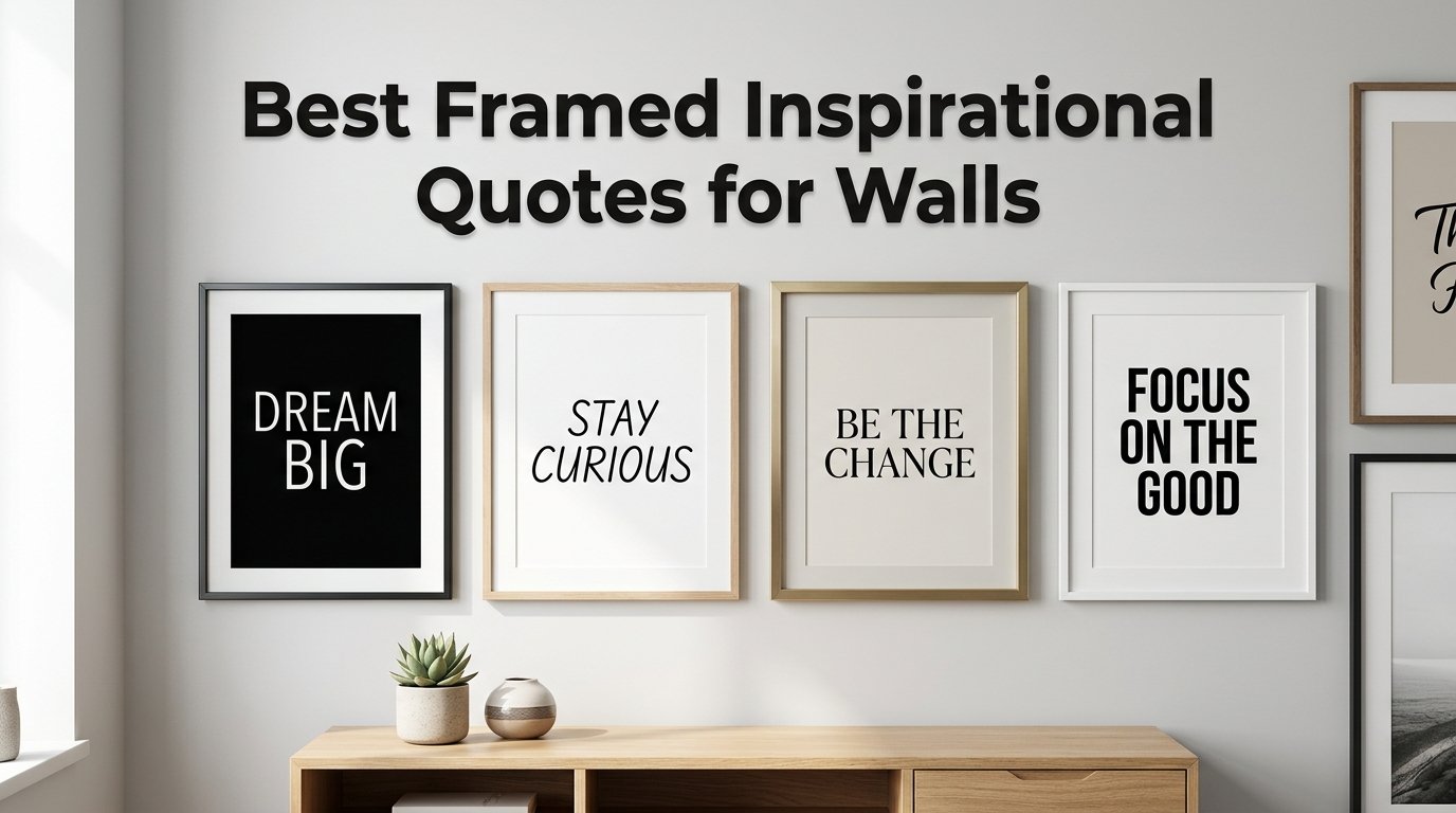 best framed inspirational quotes for walls
