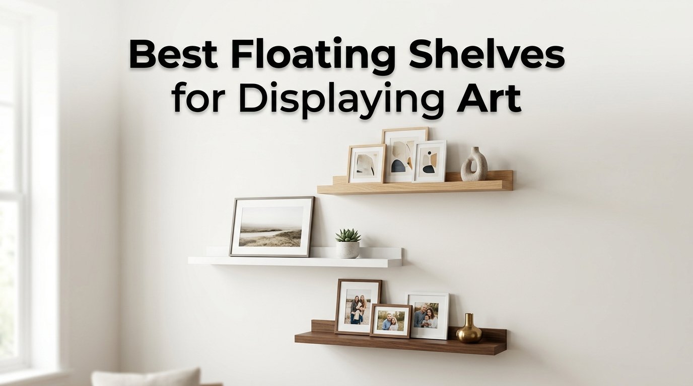 best floating shelves for displaying art