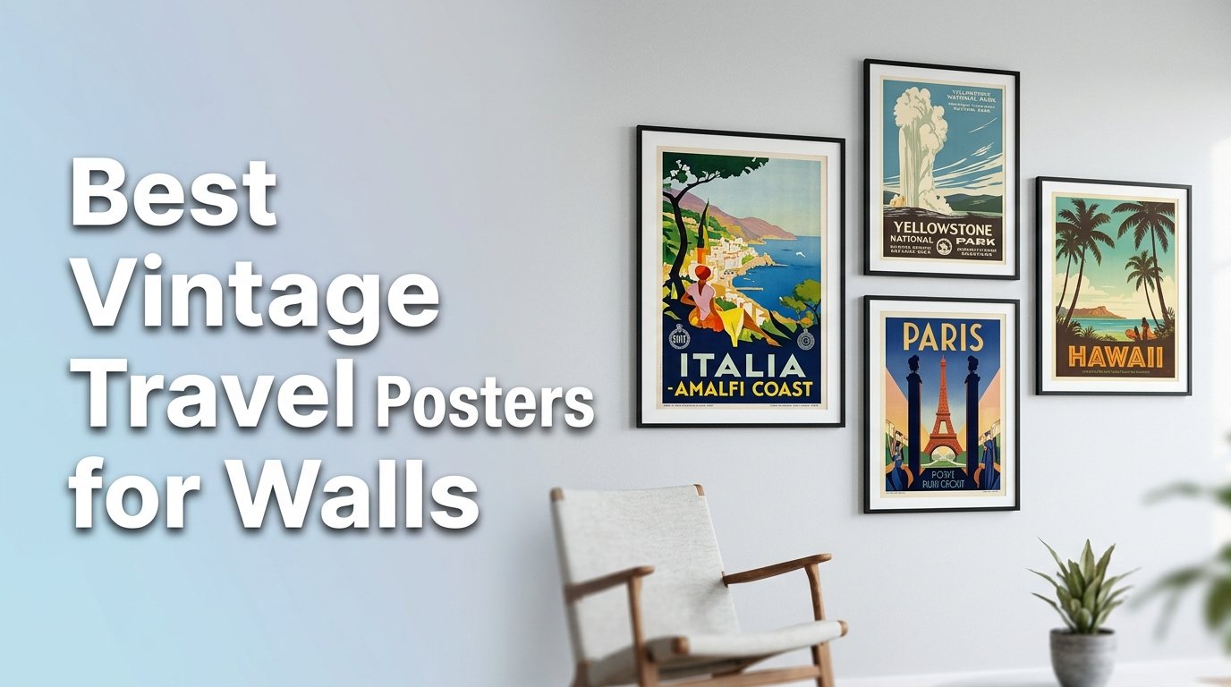 best vintage travel posters for walls