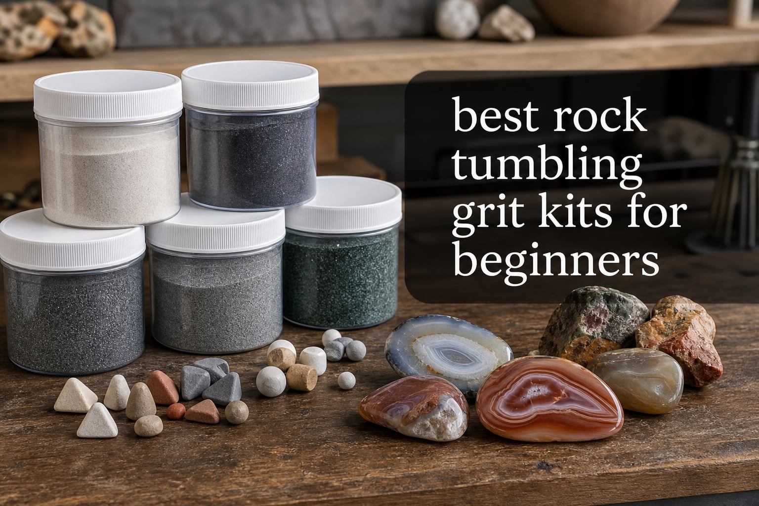 best rock tumbling grit kits for beginners