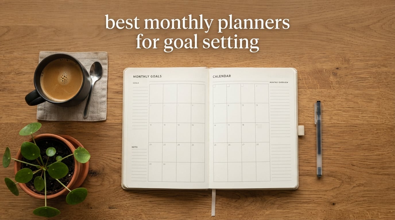 best monthly planners for goal setting