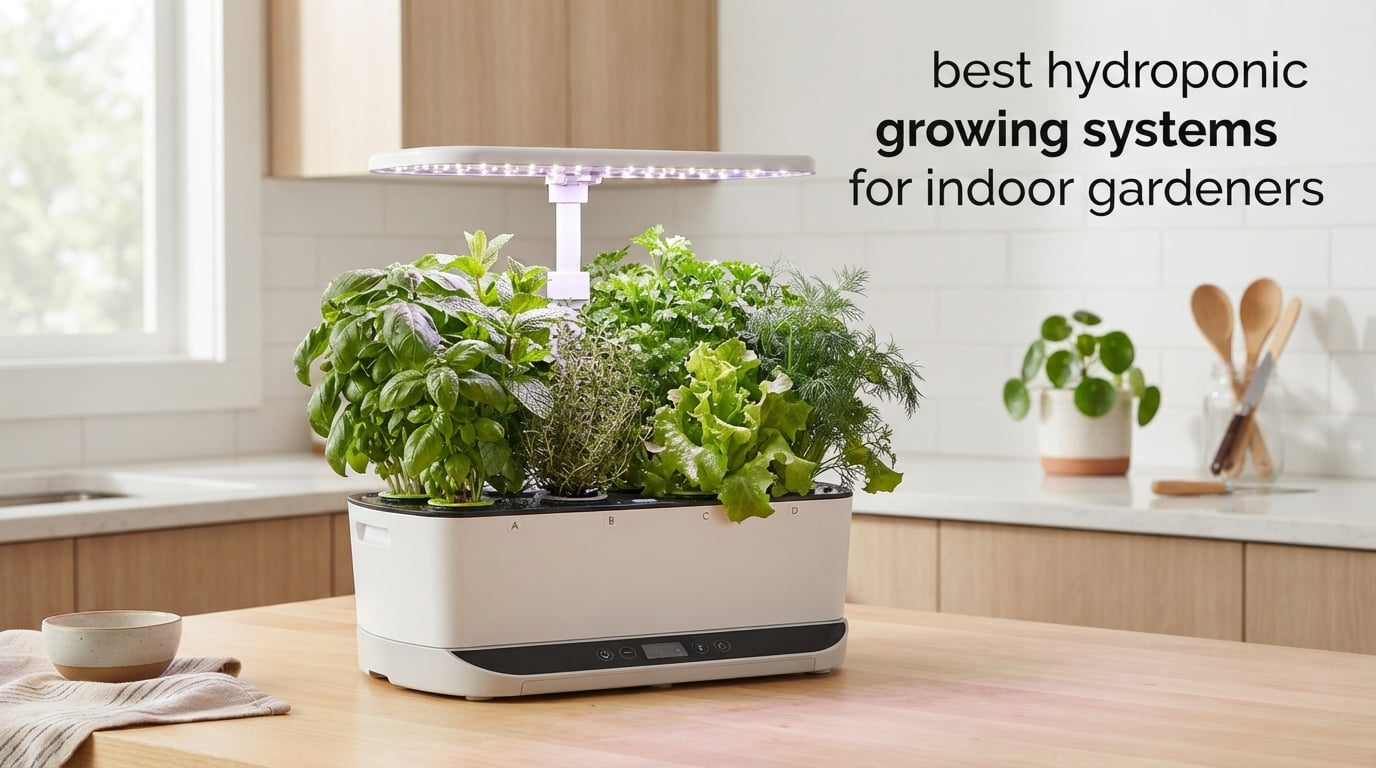 best hydroponic growing systems for indoor gardeners
