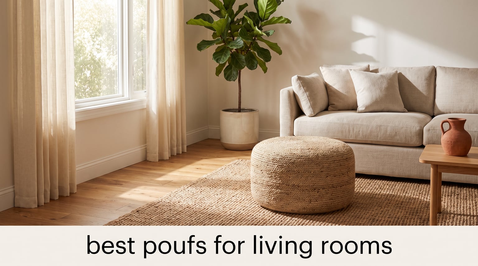 best poufs for living rooms