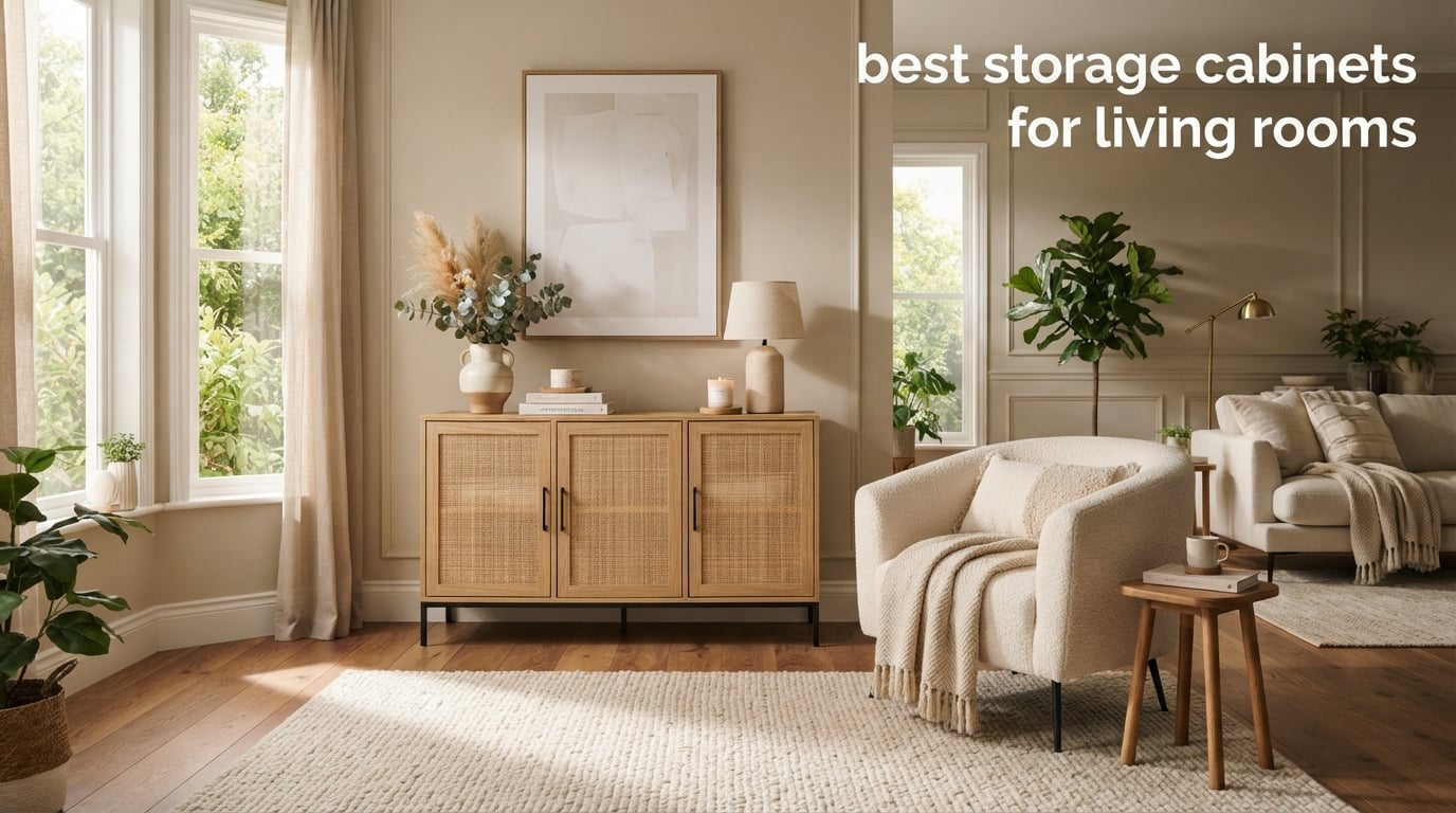 best storage cabinets for living rooms