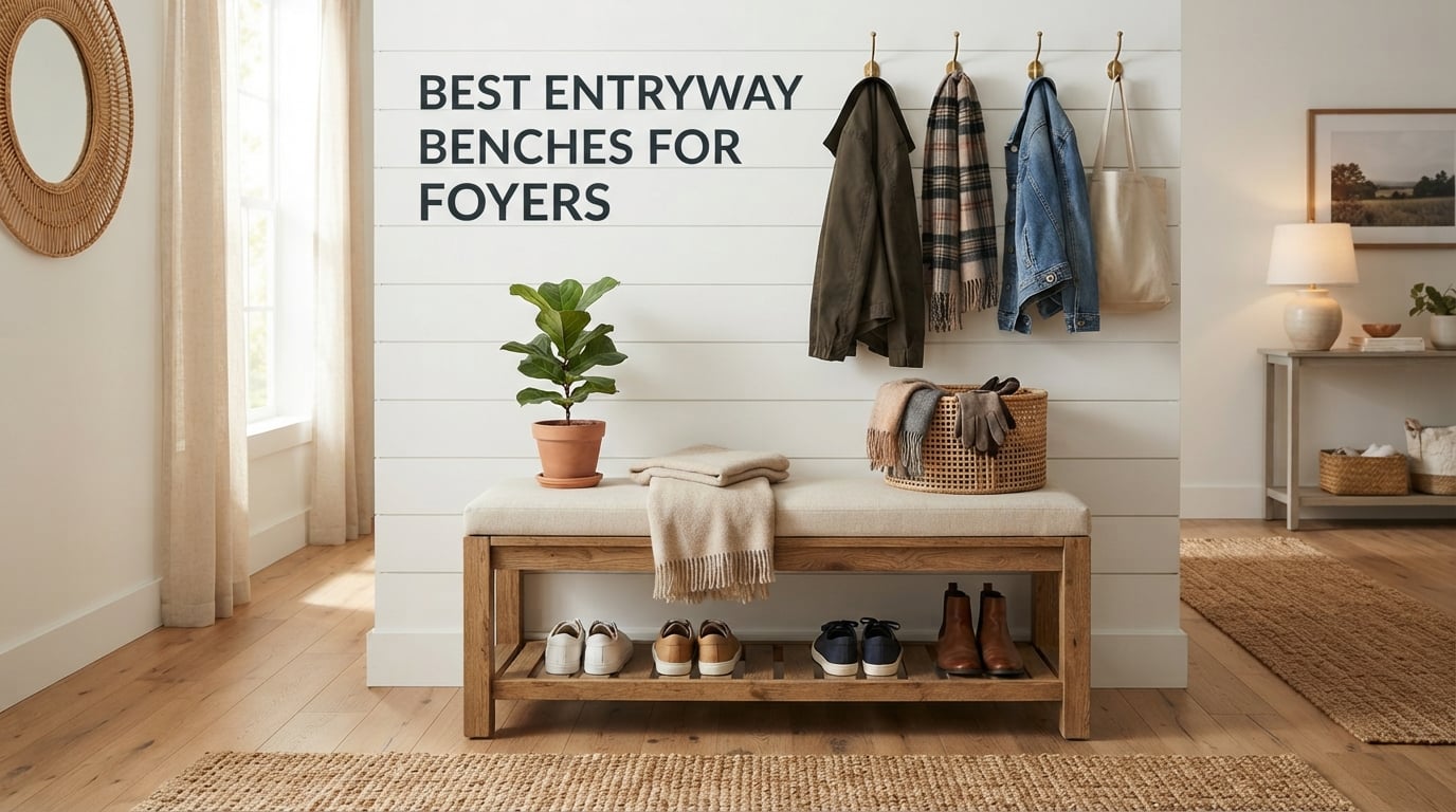 best entryway benches for foyers