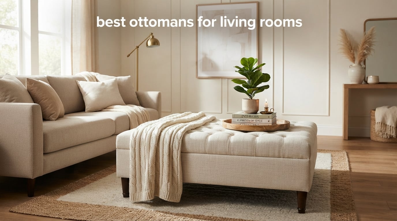 best ottomans for living rooms