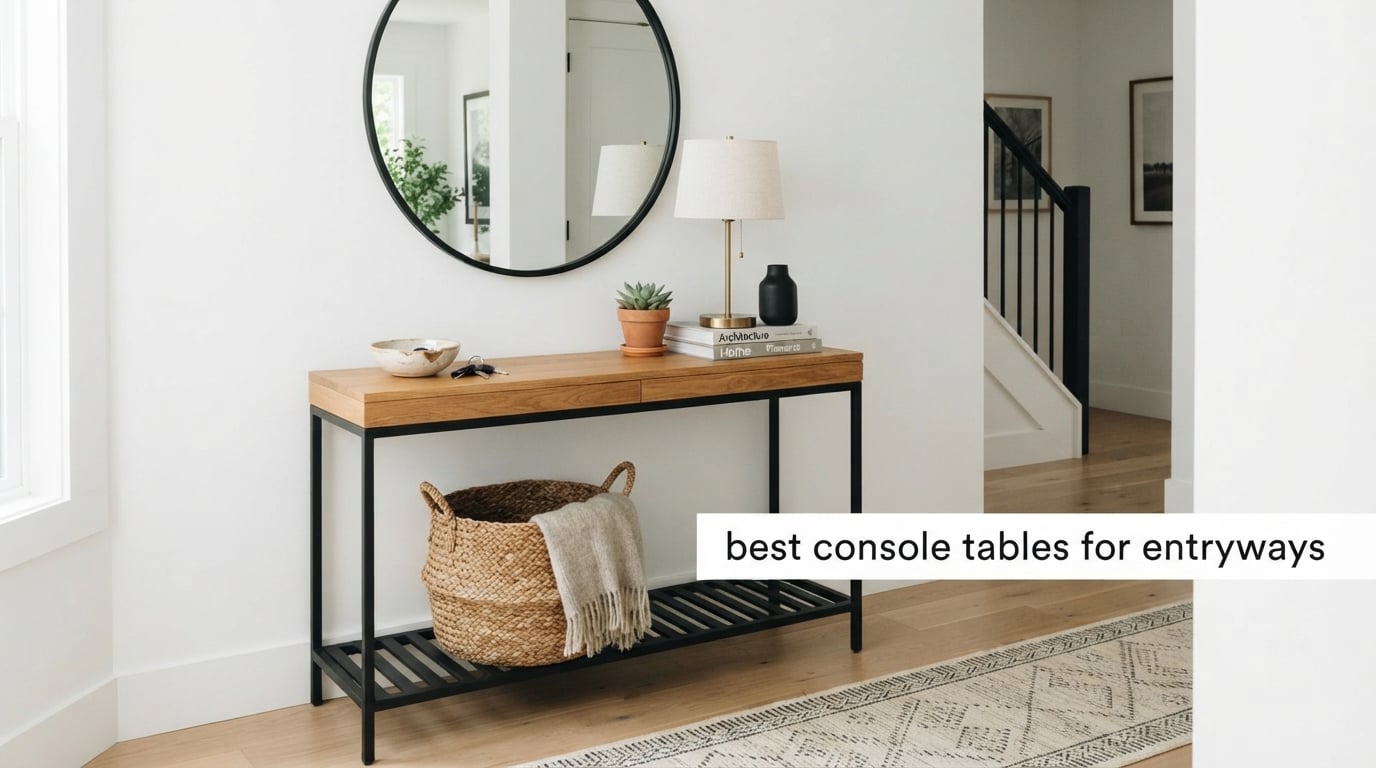 best console tables for entryways