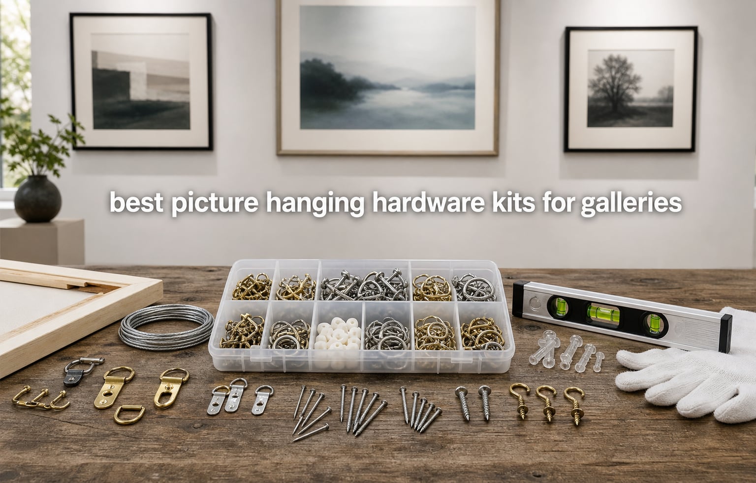 best picture hanging hardware kits for galleries