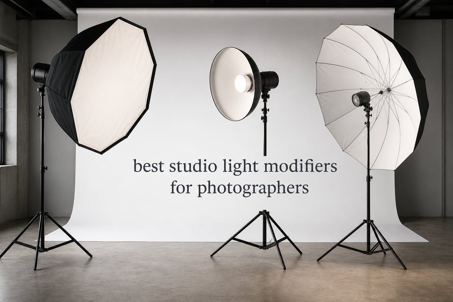 best studio light modifiers for photographers
