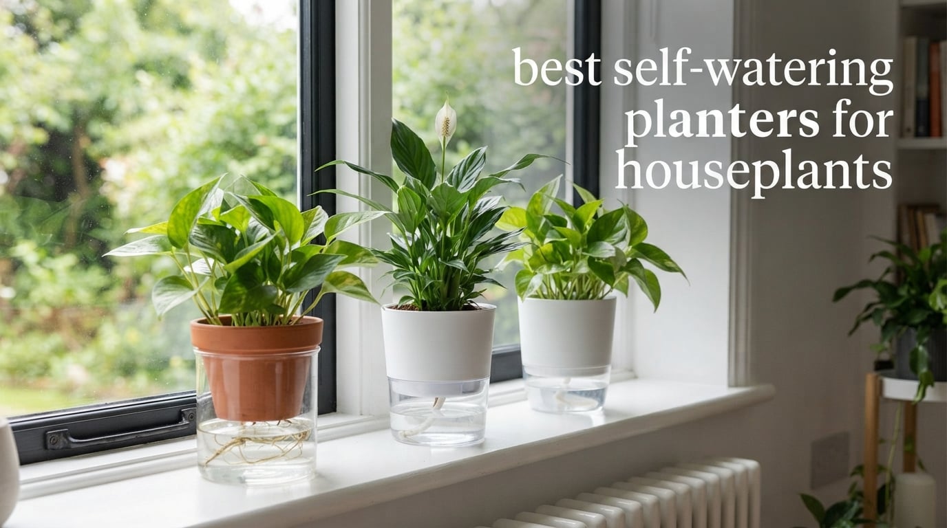 best self-watering planters for houseplants