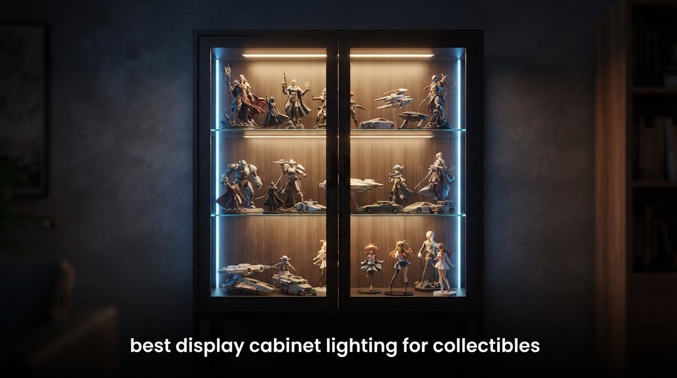 best display cabinet lighting for collectibles