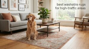 best washable rugs for high-traffic areas