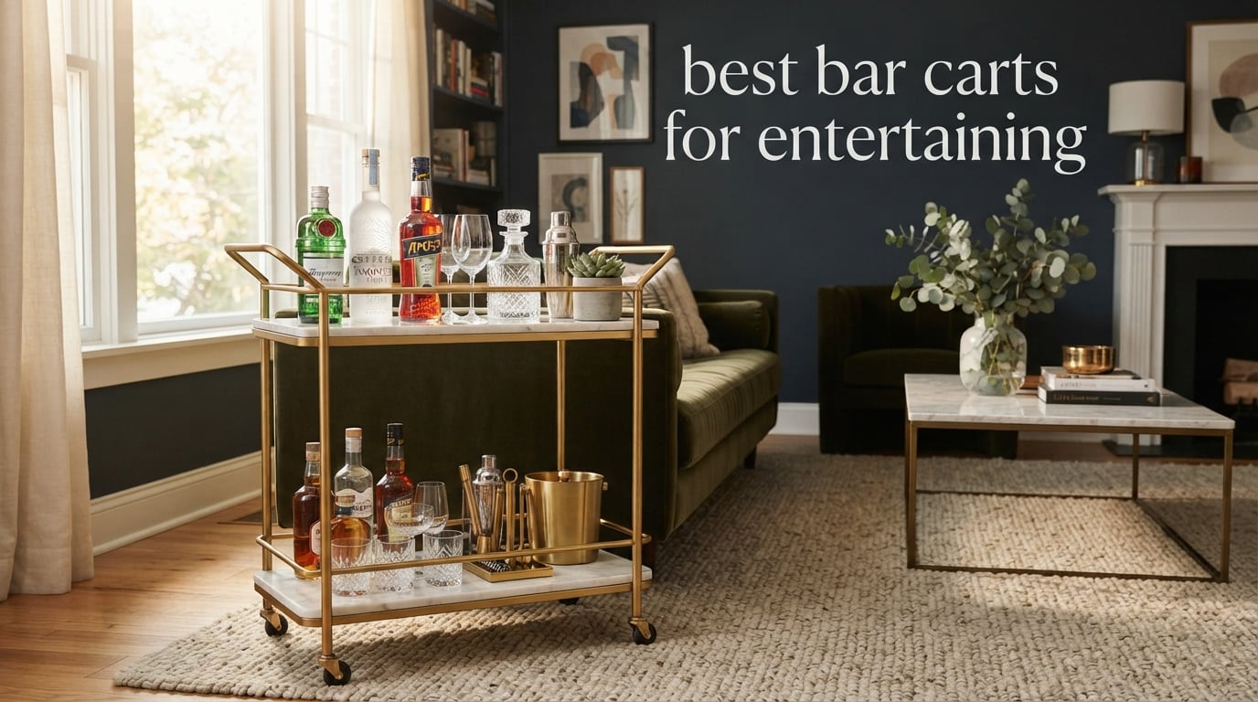 best bar carts for entertaining