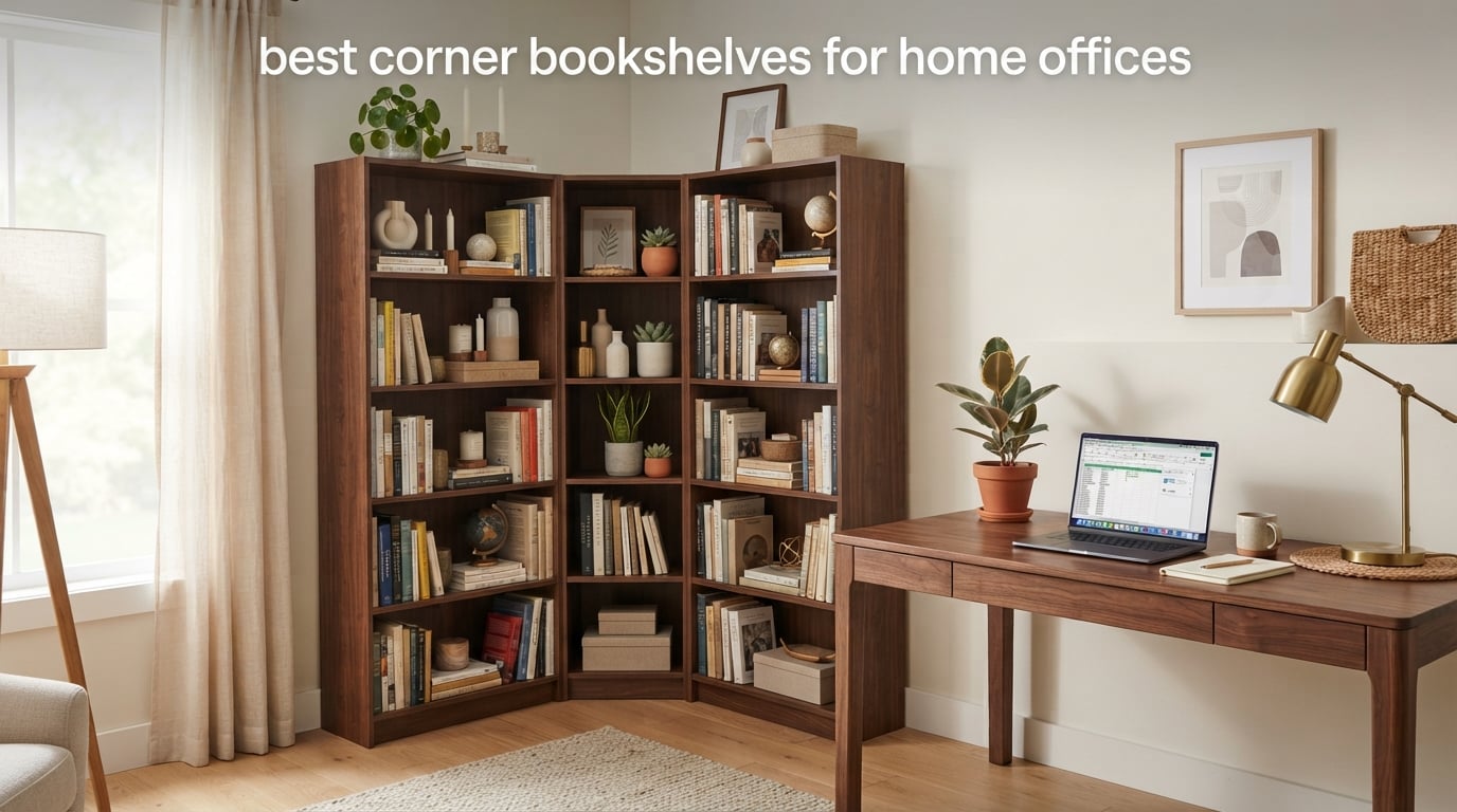 best corner bookshelves for home offices