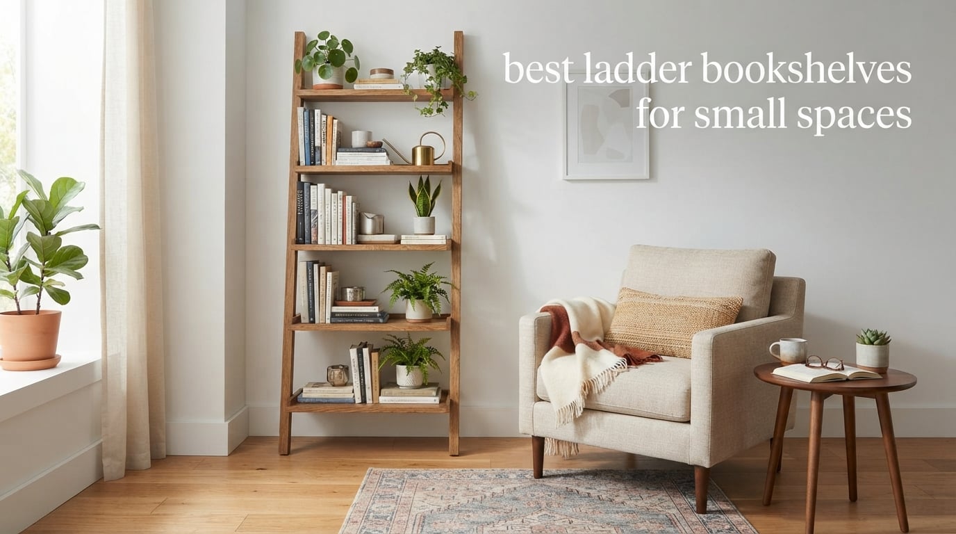 best ladder bookshelves for small spaces