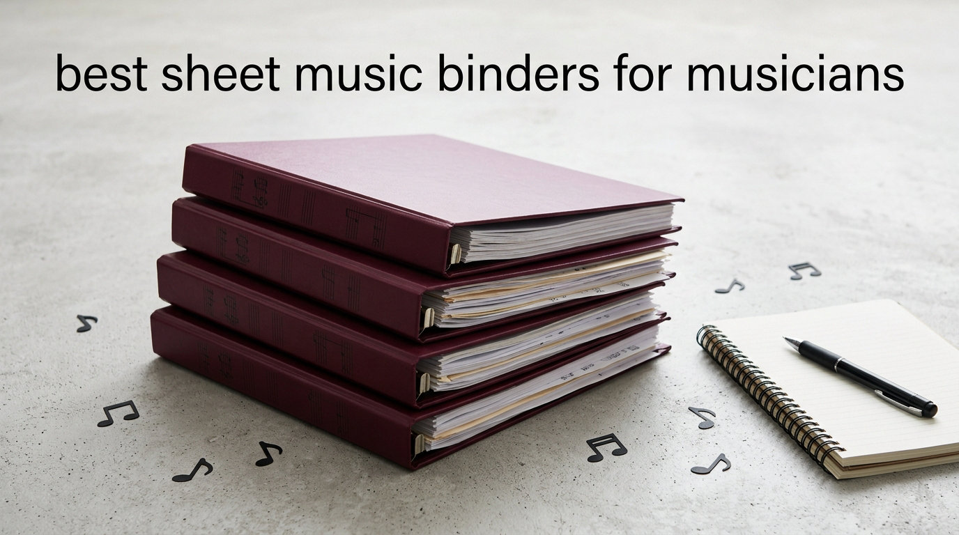 best sheet music binders for musicians