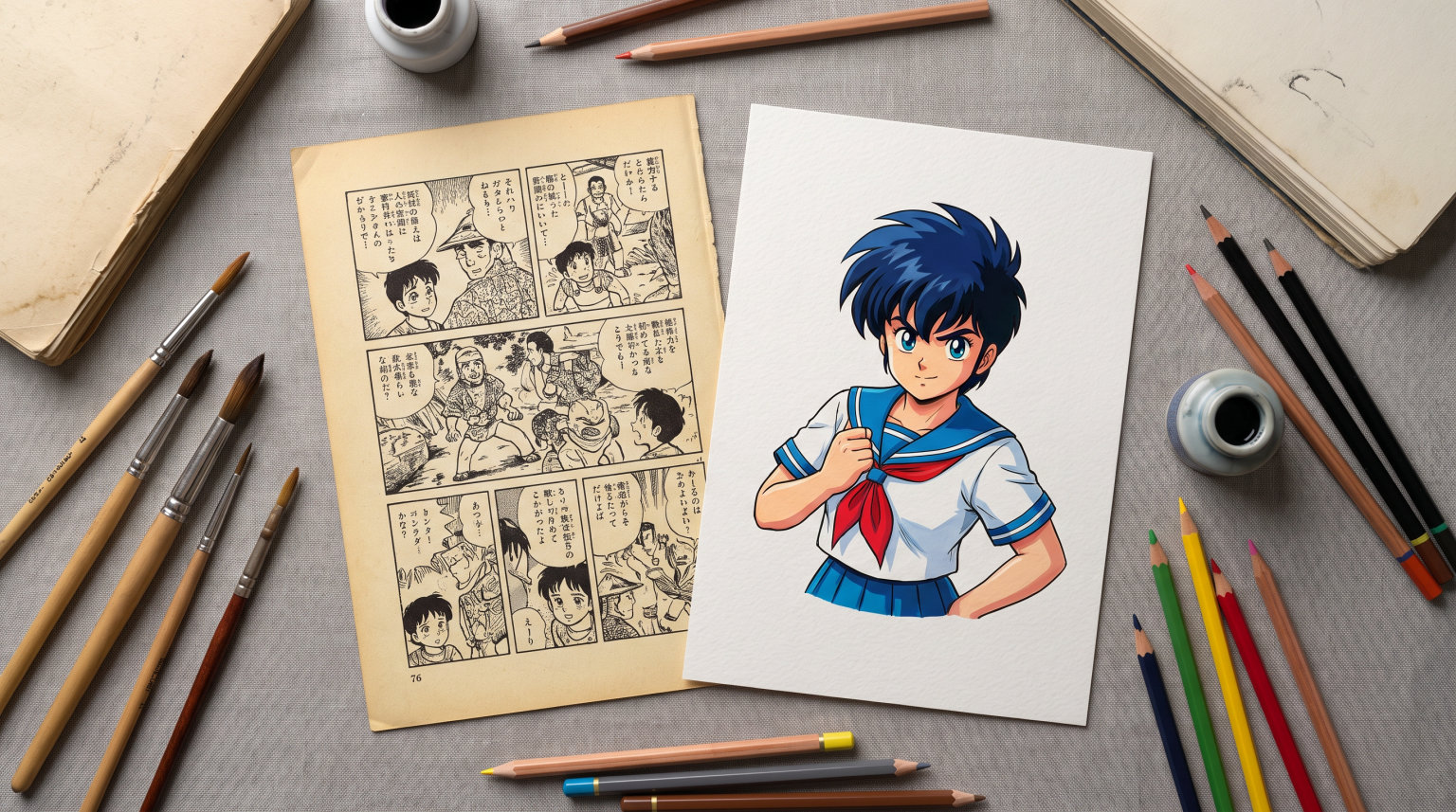 manga vs anime style art differences