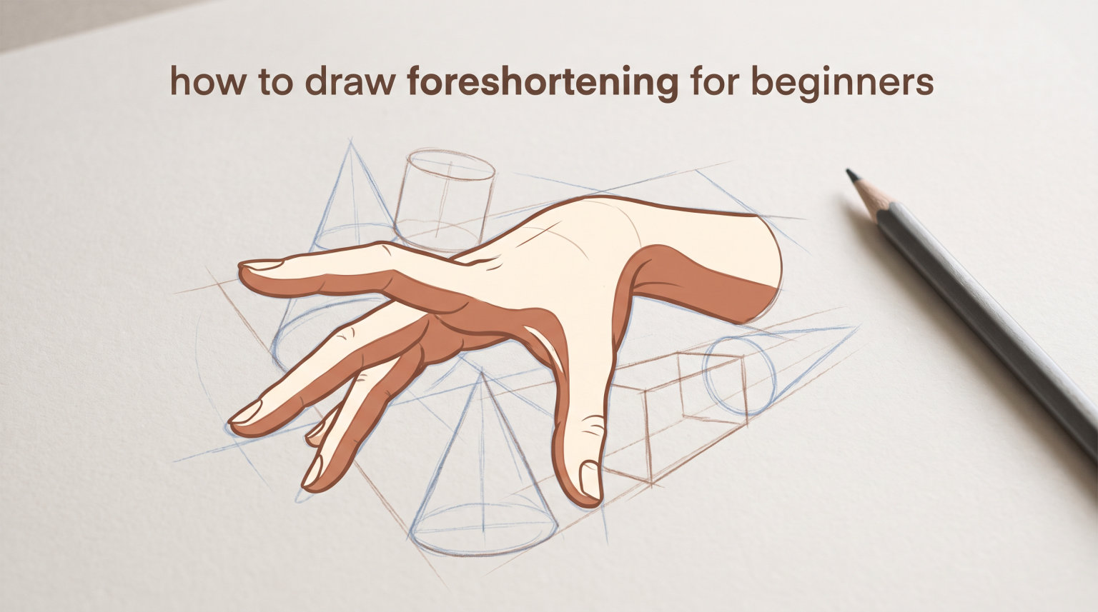 how to draw foreshortening for beginners