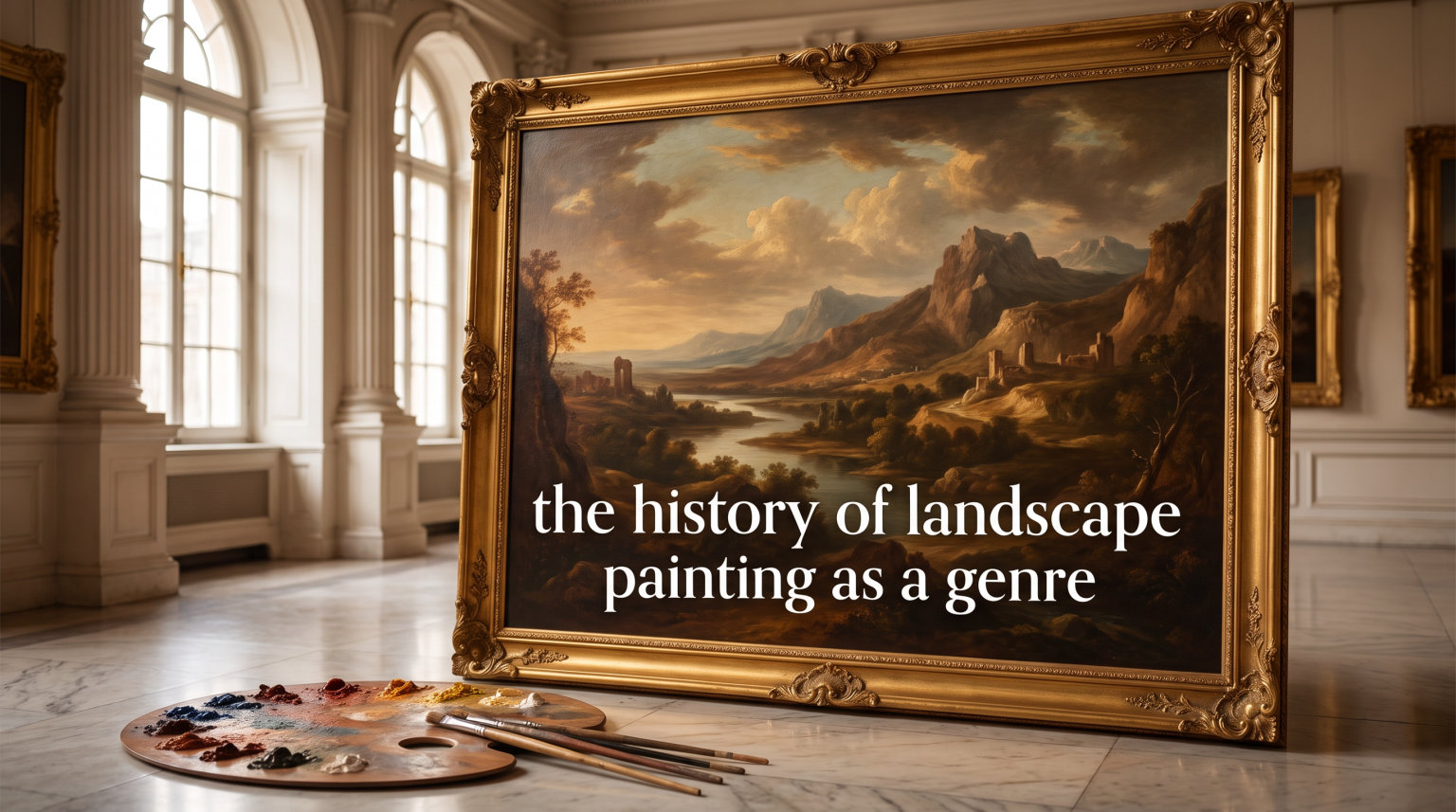the history of landscape painting as a genre