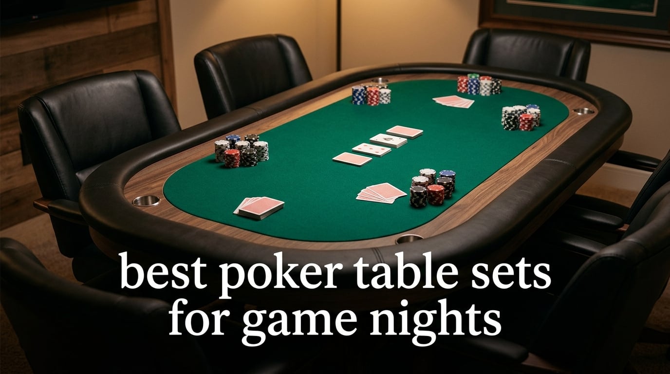 best poker table sets for game nights
