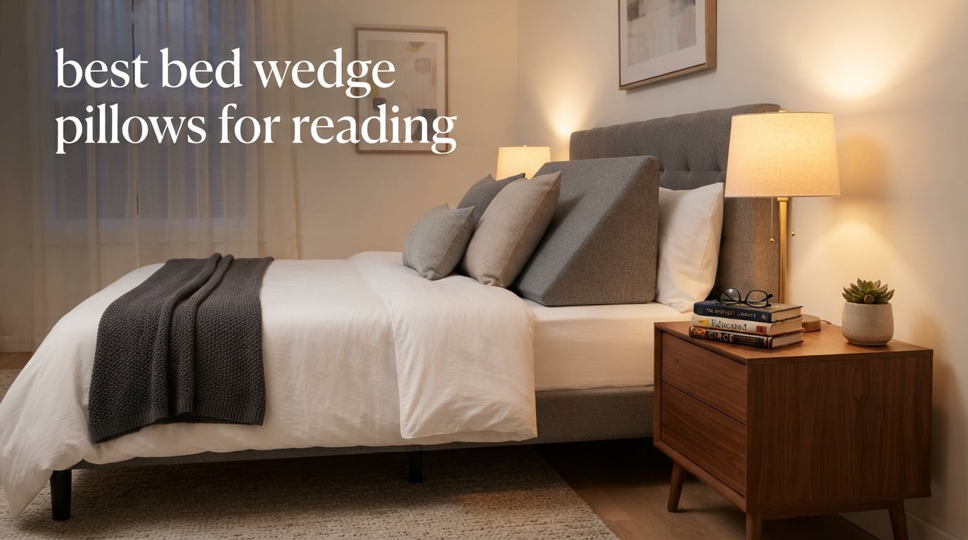 best bed wedge pillows for reading
