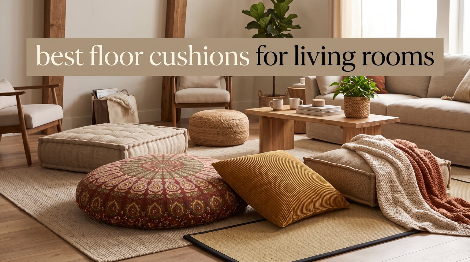 best floor cushions for living rooms