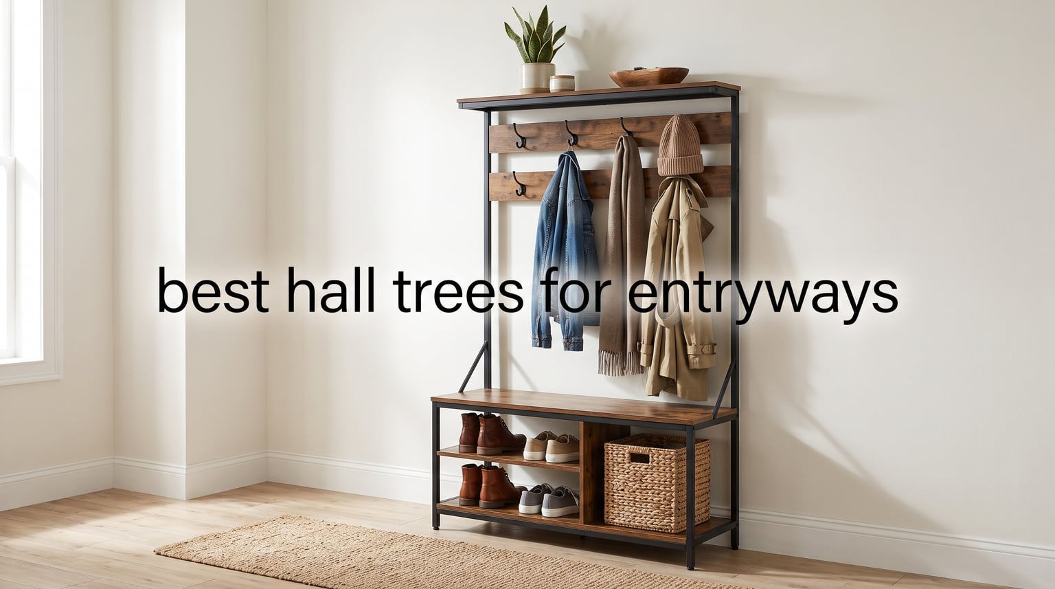best hall trees for entryways