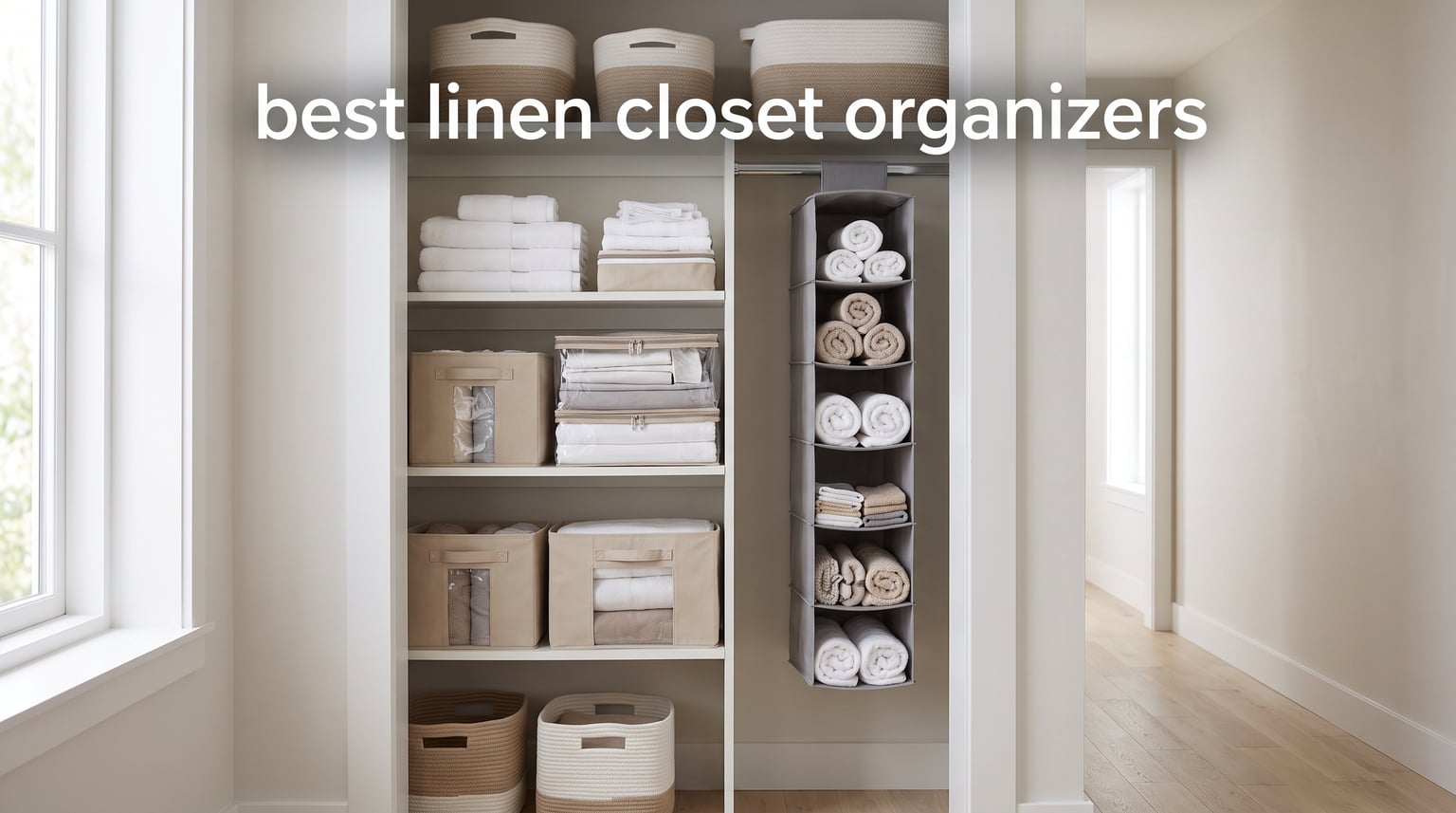 best linen closet organizers