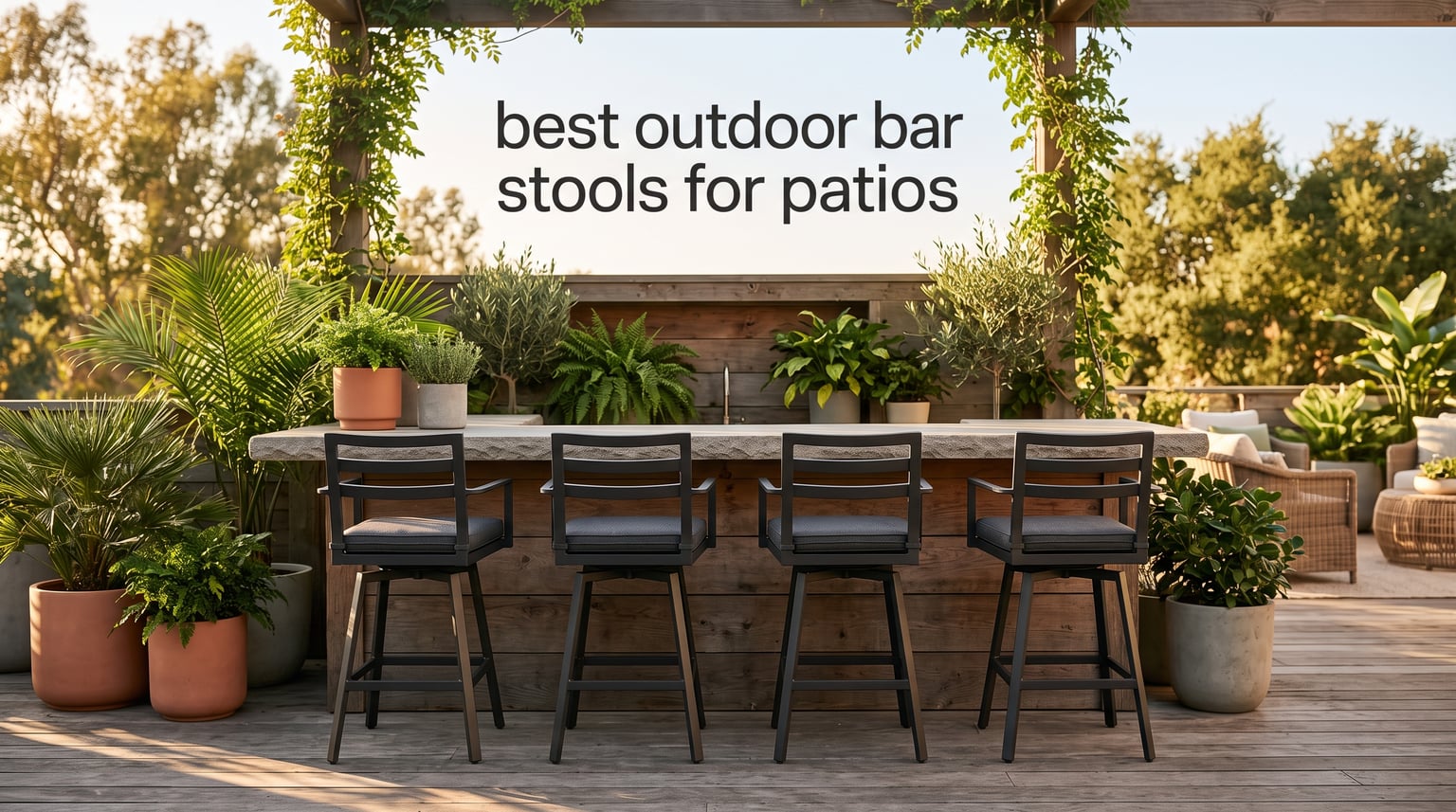 best outdoor bar stools for patios