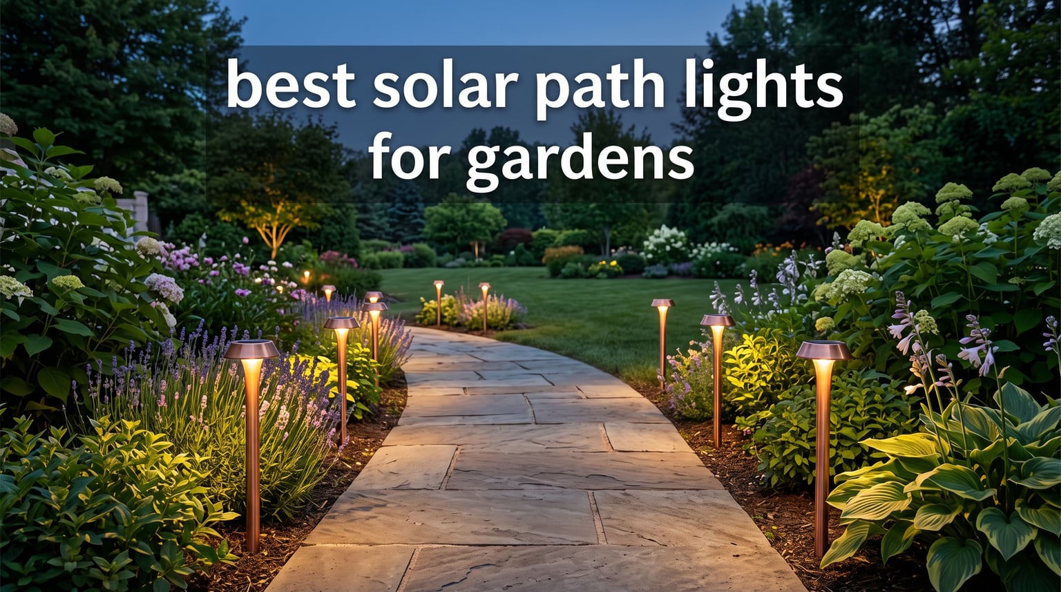 best solar path lights for gardens