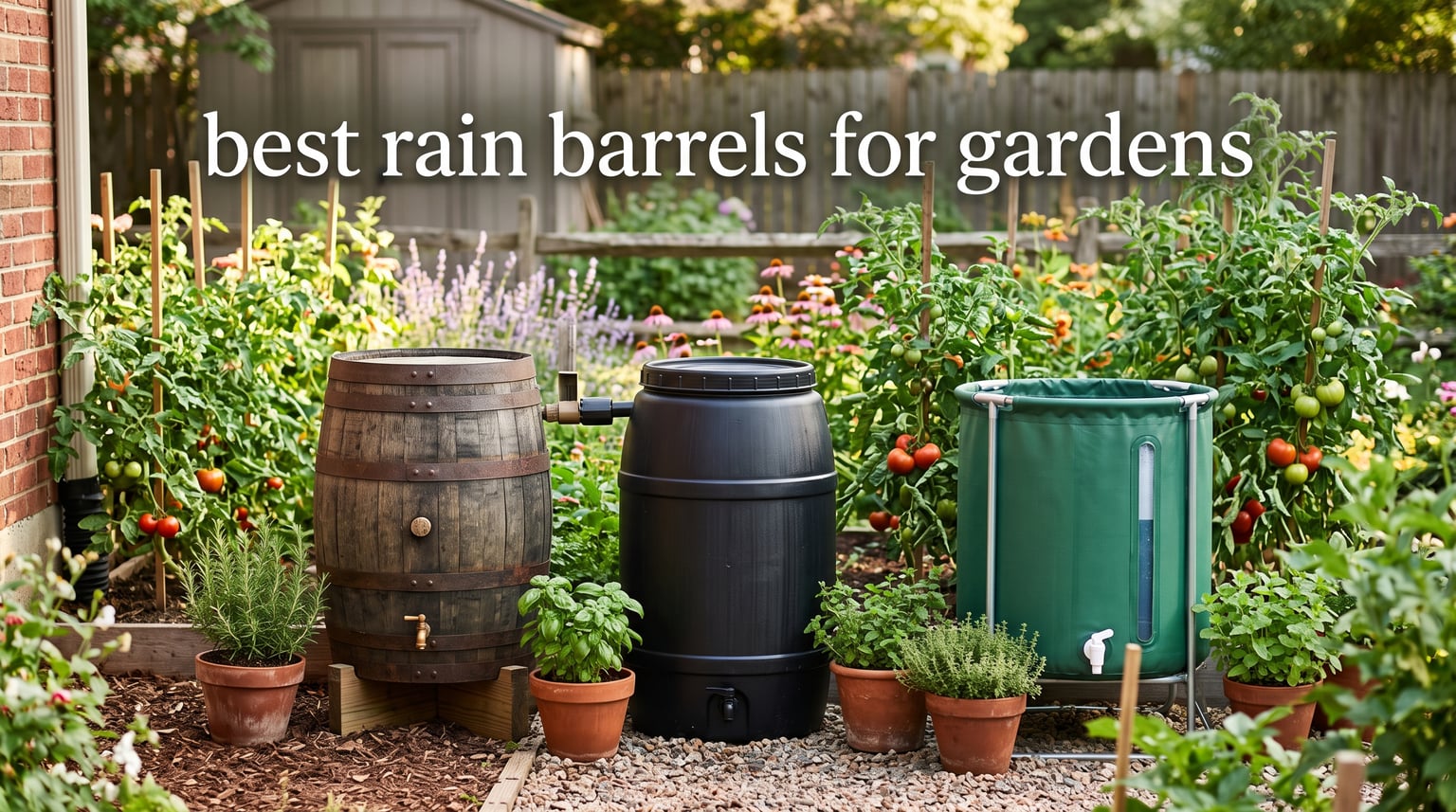 best rain barrels for gardens
